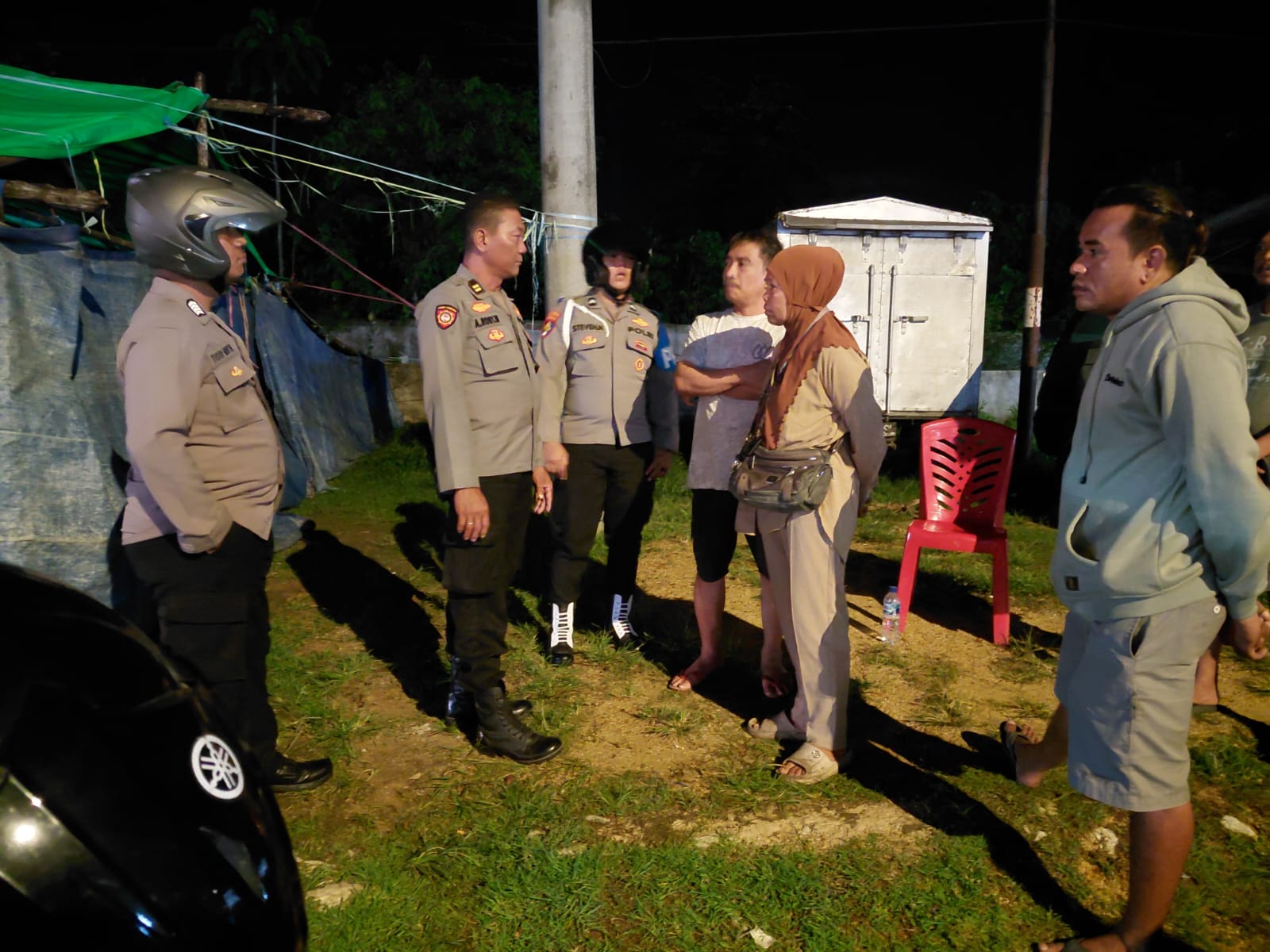Respon Cepat Pos Yan Taman Sorong City Amankan TKP Penganiayaan Pedagang Durian