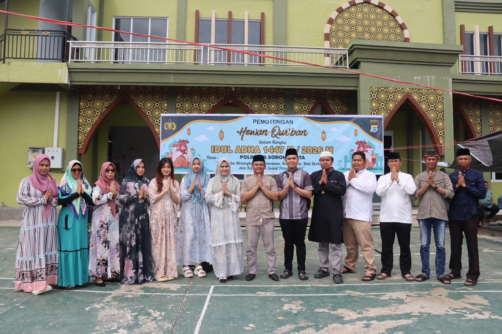 POLRESTA SORONG KOTA GELAR PEMOTONGAN HEWAN KURBAN IDUL ADHA 1447 H, SEMANGAT BERBAGI DAN KEPEDULIAN SOSIAL PERSONEL POLRI