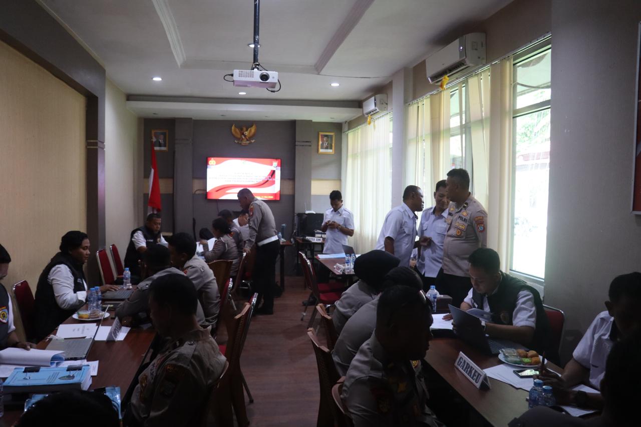 Irwasda Polda Papua Barat Daya Gelar Pemeriksaan Audit Kinerja Tahap I Tahun 2026 di Polresta Sorong Kota