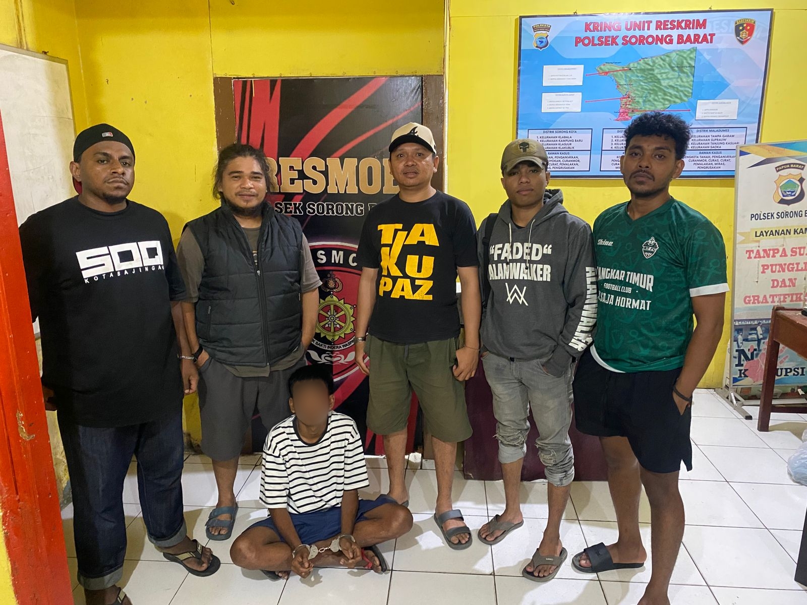 TEAM ELANG POLSEK SORONG BARAT BERHASIL UNGKAP KASUS PENCURIAN DENGAN KEKERASAN