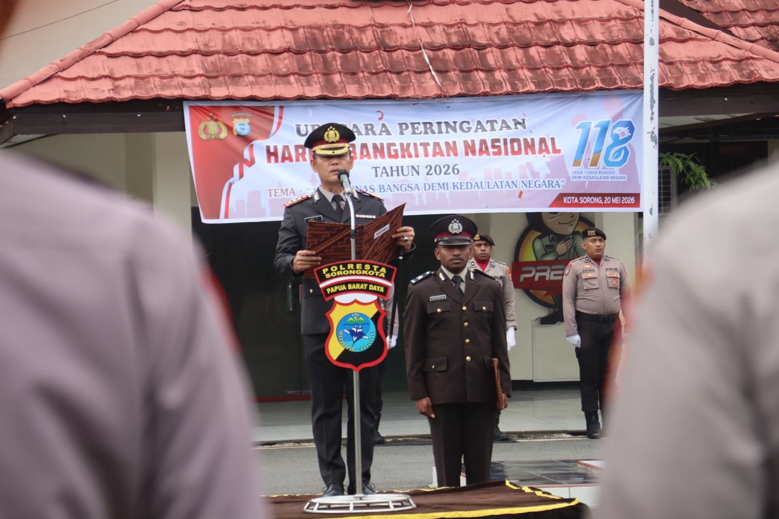 Polresta Sorong Kota Gelar Upacara Harkitnas ke-118: “Jaga Tunas Bangsa Demi Kedaulatan Negara”