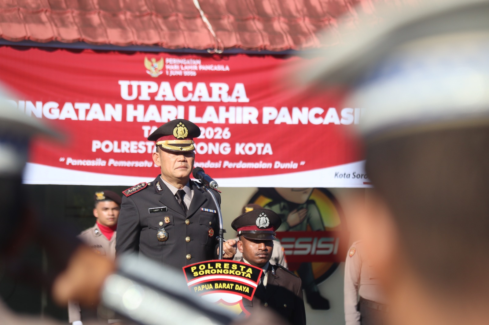 Polresta Sorong Kota Gelar Upacara Hari Lahir Pancasila 2026: Teguhkan Pancasila sebagai Pemersatu Bangsa dan Fondasi Perdamaian Dunia