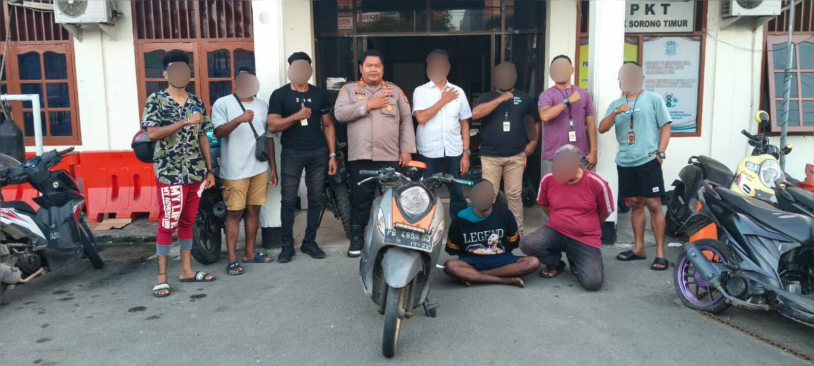 Spesialis Jambret Gelang Emas Berhasil Dibekuk, Polsek Sorong Timur Amankan Pelaku Beserta Barang Bukti